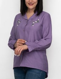 شومیز زنانه گلدوزی گل آرتی