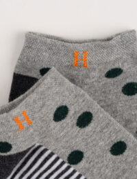 جوراب زنانه مچی خال خالی یشمی - تصویر 2