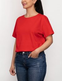 تیشرت زنانه بیسیک یقه گرد آرینا - تصویر 3