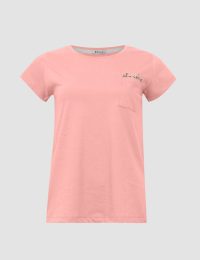 تیشرت زنانه جیب دار گلزار - تصویر 2