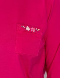 بلوز آستین سه ربع گلسان - تصویر 2