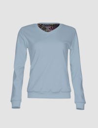 بلوز ساده یقه هفت حدیث - تصویر 2