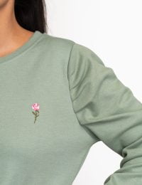 بلوز سرشانه چین دار آستین سه دکمه - تصویر 3