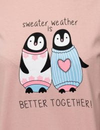 بلوز زنانه طرح پنگوئن - تصویر 2