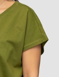 تیشرت زنانه سرشانه افتاده مهربانی - تصویر 3