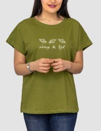 تیشرت زنانه سرشانه افتاده مهربانی