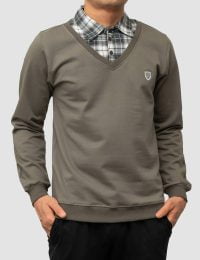 پولوشرت مردانه یقه چهارخانه چکاد