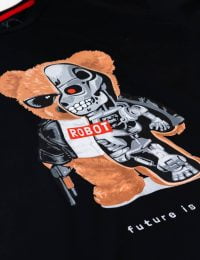 تیشرت یقه گرد تدی و ربات - تصویر 4