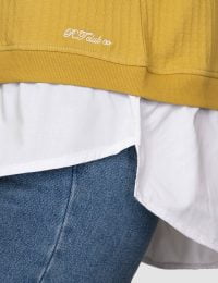 تیشرت زنانه یقه دیپلمات مارپیچ - تصویر 4