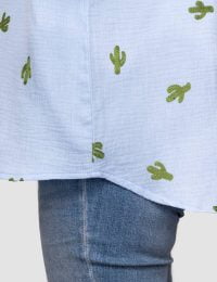 شومیز زنانه کاکتوسی پایین هلالی - تصویر 2