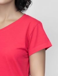 تیشرت زنانه بیسیک یقه هفت هدیش - تصویر 3