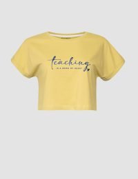 تیشرت کراپ زنانه تابا