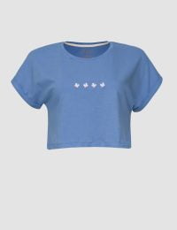 تیشرت کراپ زنانه چهار پروانه