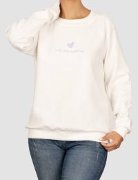 بلوز زنانه بیسکویتی گلدوزی قلب پاک