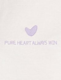 بلوز زنانه بیسکویتی گلدوزی قلب پاک - تصویر 2