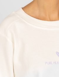 بلوز زنانه بیسکویتی گلدوزی قلب پاک - تصویر 4