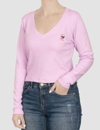 بلوز کراپ زنانه گلدوزی اسنوپی عاشق