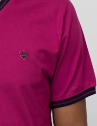 تیشرت مردانه یقه هفت خط دار حسام - تصویر 3