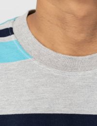 تیشرت مردانه یقه گرد راه راه - تصویر 3