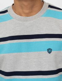 تیشرت مردانه یقه گرد راه راه - تصویر 2