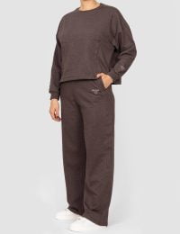 شلوار زنانه راسته گلدوزی قلب - تصویر 5