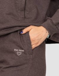 شلوار زنانه راسته گلدوزی قلب - تصویر 4