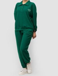 شلوار زنانه گت دار بیسکویتی گیسا - تصویر 2