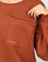 بلوز زنانه فری سایز جیب دار هانا - تصویر 2