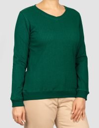 بلوز زنانه مارپیچ یقه هفت هیفا