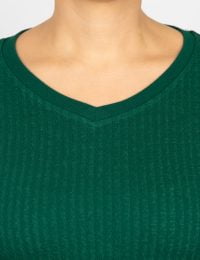 بلوز زنانه مارپیچ یقه هفت هیفا - تصویر 2