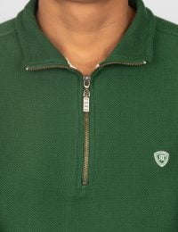 بلوز مردانه نیم زیپ حصیری حامیم - تصویر 2