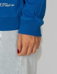 بلوز زنانه مارپیچ یقه گرد لیندا - تصویر 3