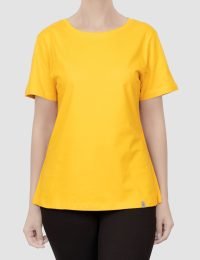 تیشرت زنانه بیسیک یقه گرد رزا