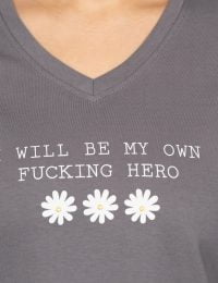 تیشرت زنانه یقه هفت هورین - تصویر 2