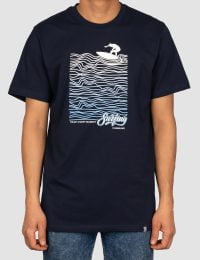 تیشرت مردانه یقه گرد موج سواری