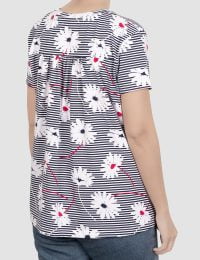 تیشرت زنانه طرح دار گلسان - تصویر 3