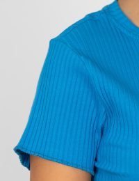 تیشرت زنانه یقه گرد گلدوزی دو قلب - تصویر 3