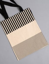 ساک خرید پارچه ای راه راه - تصویر 2