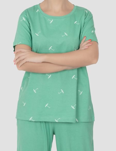 تیشرت زنانه چاپدار چتر