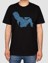 تیشرت مردانه یقه گرد خلیج فارس