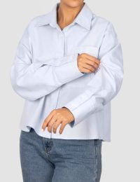 شومیز کراپ زنانه رویسا - تصویر 4