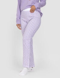 شلوار زنانه پنبه راه راه گارفیلد