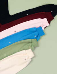 بلوز زنانه آستین گلدوزی گل ریز ستاره ای - تصویر 2