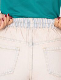 شلوار زنانه جین نیم بگ جاودان - تصویر 5