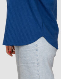 بلوز زنانه کرکره ای پایین هلالی - تصویر 4