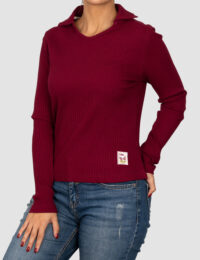 بلوز زنانه یقه دار گلدوزی لیزا