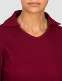 بلوز زنانه یقه دار گلدوزی لیزا - تصویر 2