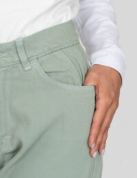 شلوار مام فیت کتان افسون - تصویر 3