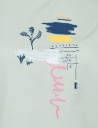 تیشرت زنانه چاپدار دریا - تصویر 2