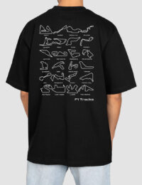 تیشرت چاپدار پیست های فرمول 1